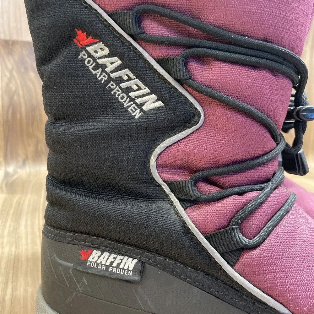 Baffin Polar Proven Purple Snogoose‎ Boots 7 Canada Extreme Cold Park City Boots